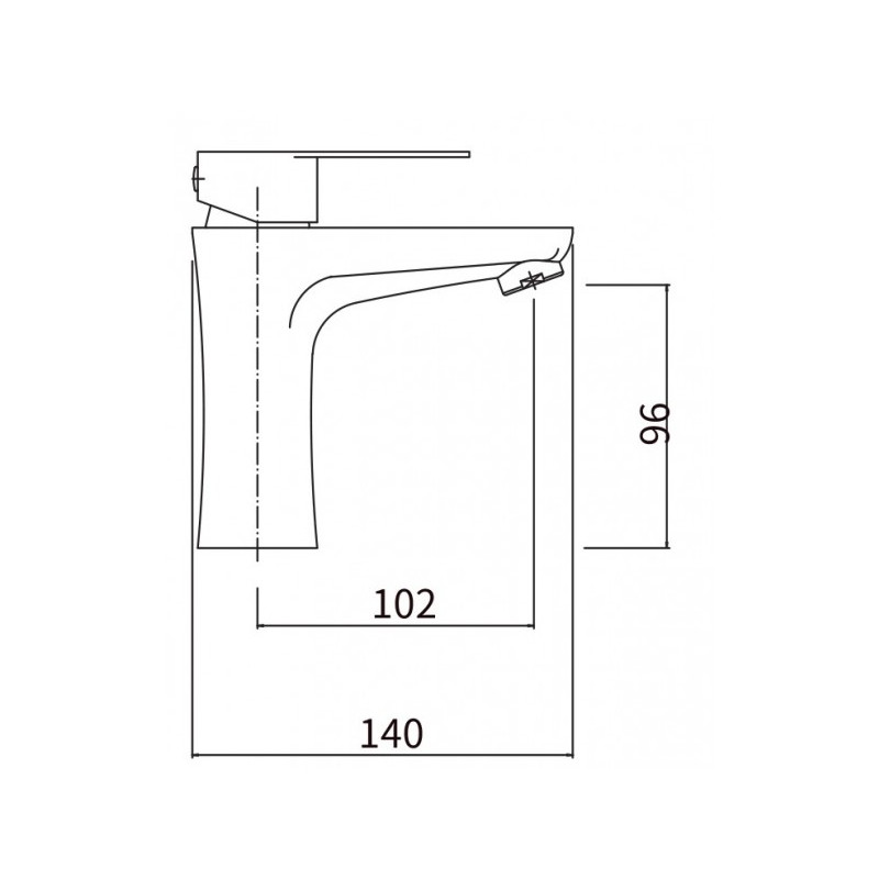 Смеситель Fashun A51115 сатин размер