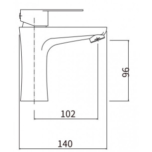 Смеситель Fashun A51115 сатин размер