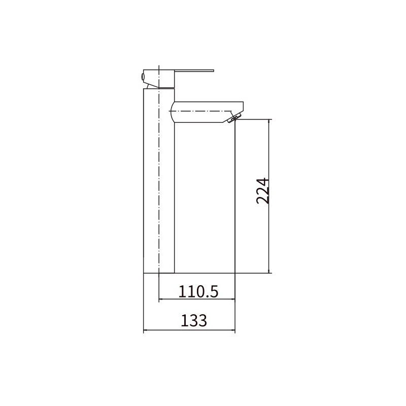 Смеситель Fashun A51201-7 черный размер