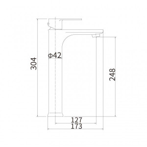 Смеситель Fashun A51219 сатин размер