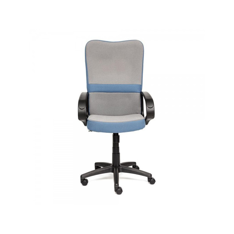 Кресло компьютерное Tetchair CH 757 серый/синий вид спереди