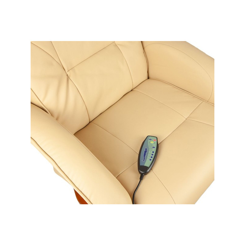 Массажное кресло Calviano 20 бежевое пульт