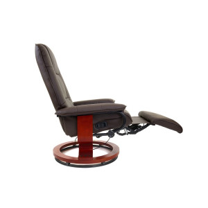 Массажное кресло Calviano 2159 коричневый сбоку