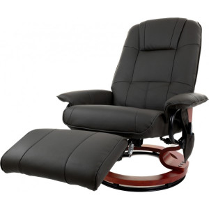 Массажное кресло Calviano 2161 черный пуф