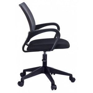 Кресло компьютерное Бюрократ CH-695NLT черный/серый вид сбоку