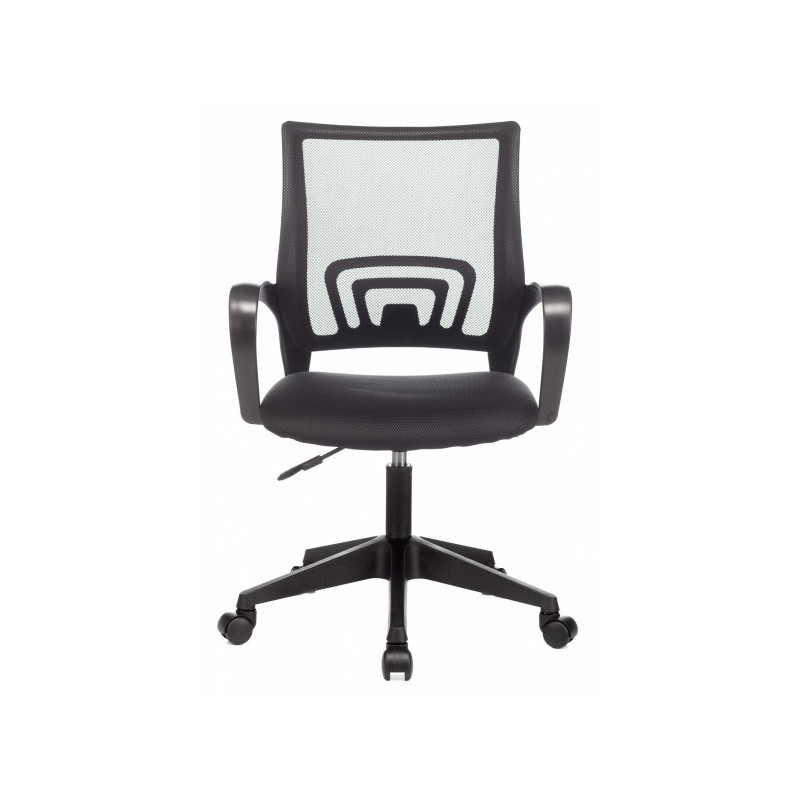 Кресло компьютерное Бюрократ CH-695NLT черный вид спереди