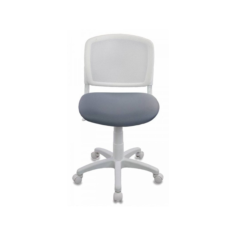 Кресло компьютерное Бюрократ CH-W 296NX белый/серый вид спереди
