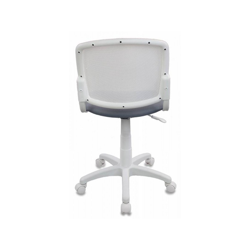 Кресло компьютерное Бюрократ CH-W 296NX белый/серый вид сзади