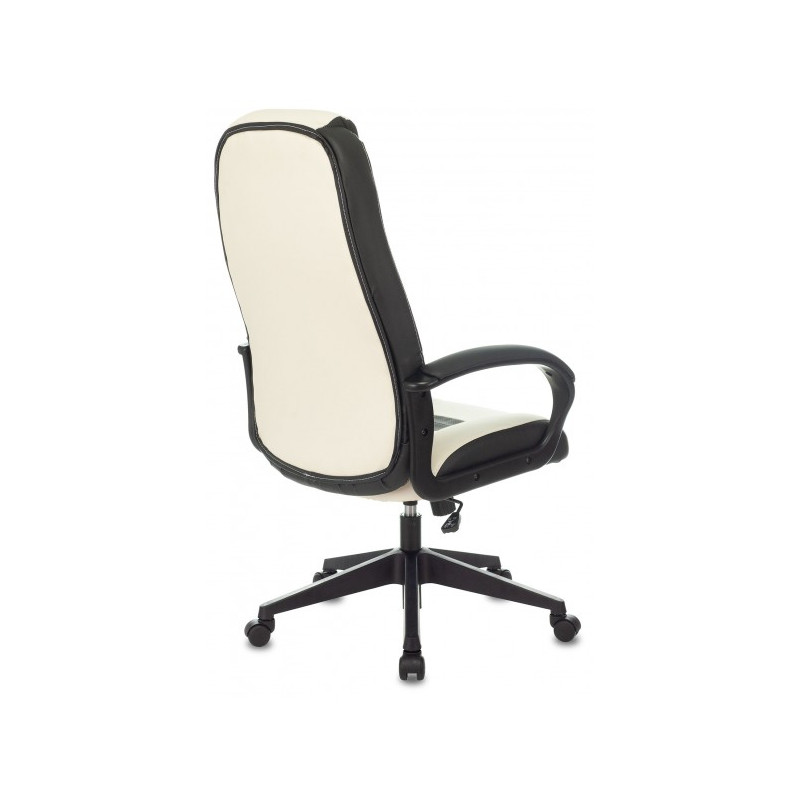 Кресло геймерское Бюрократ Zombie 8 белый/черный вид сзади