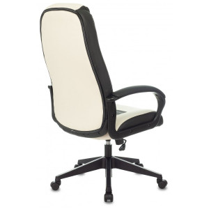 Кресло геймерское Бюрократ Zombie 8 белый/черный вид сзади