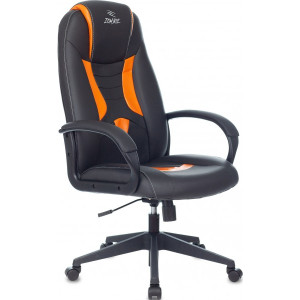 Кресло геймерское Бюрократ Zombie 8 черный/оранжевый