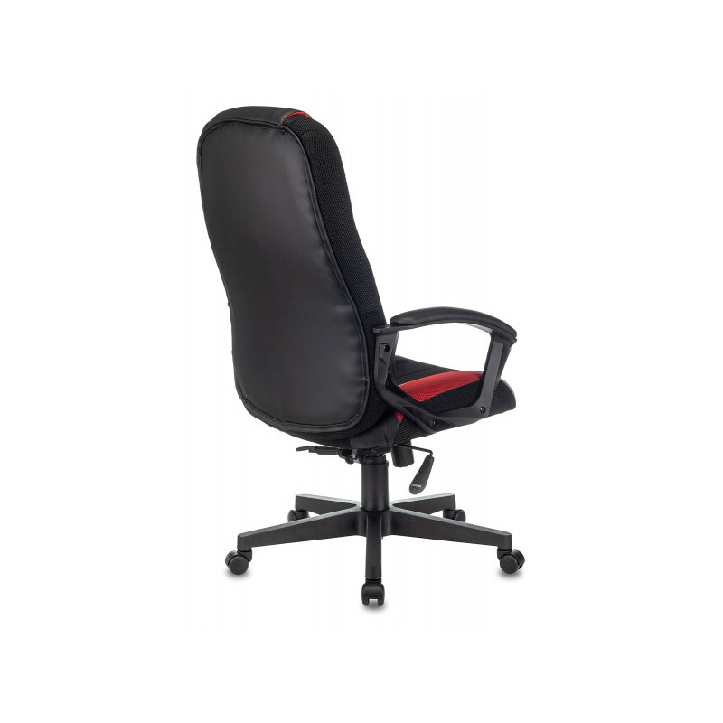 Кресло геймерское Бюрократ Zombie 9 черный/красный вид сзади