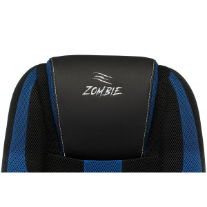 Кресло геймерское Бюрократ Zombie 9 черный/синий спинка