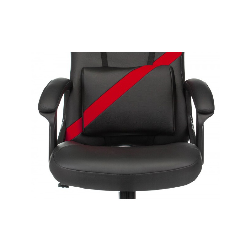 Кресло геймерское Бюрократ Zombie Driver черный/красный поясничный упор