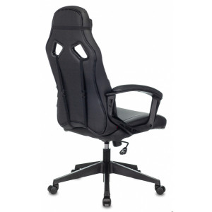 Кресло геймерское Бюрократ Zombie Driver черный/красный вид сзади