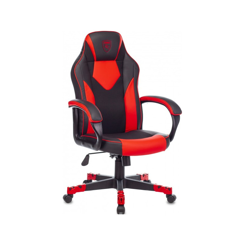 Кресло геймерское Бюрократ Zombie Game 17 черный/красный