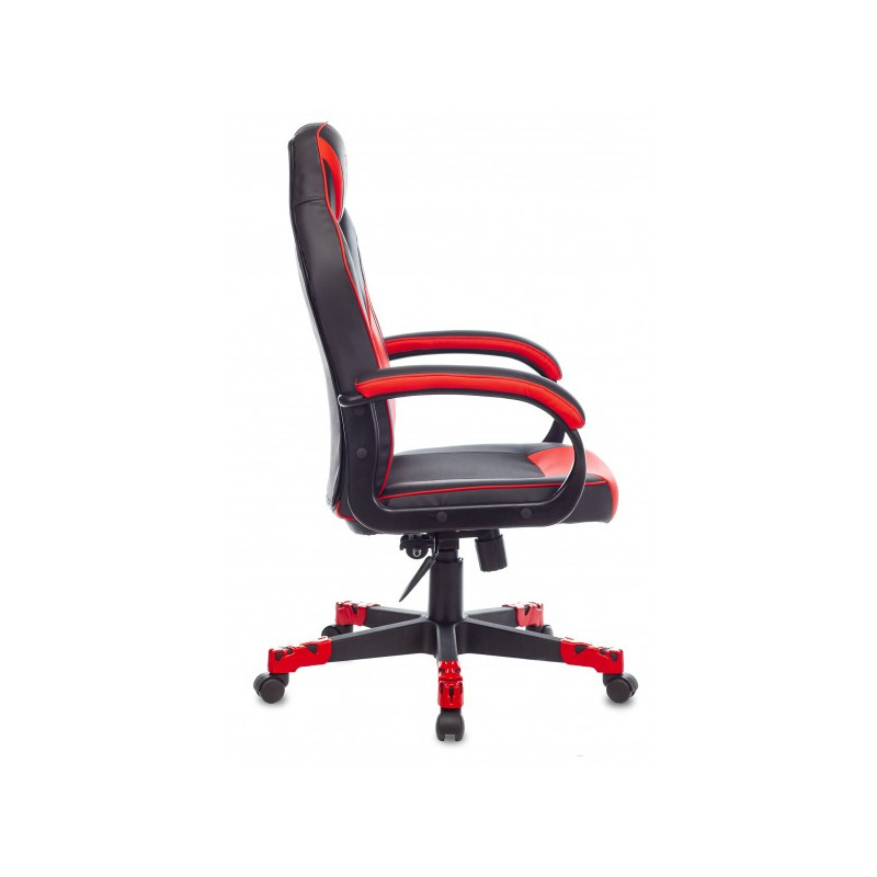 Кресло геймерское Бюрократ Zombie Game 17 черный/красный вид сбоку