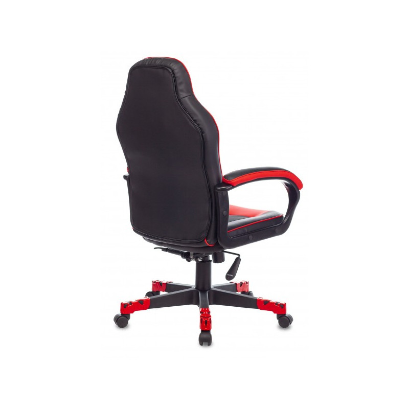 Кресло геймерское Бюрократ Zombie Game 17 черный/красный вид сзади