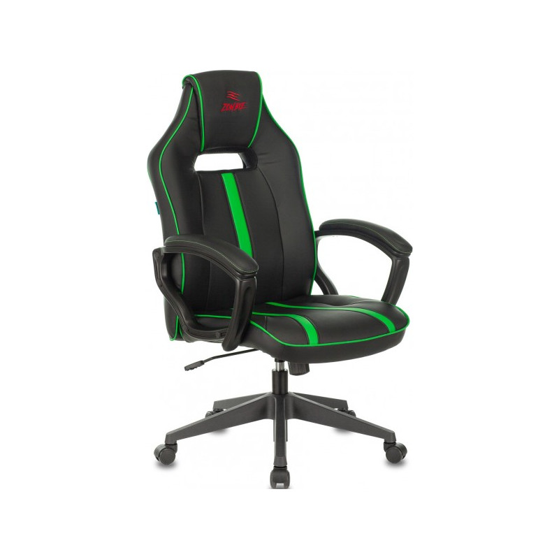 Кресло геймерское Бюрократ Zombie A3 черный/зеленый