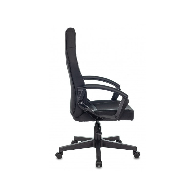 Кресло геймерское Бюрократ Zombie 10 черный вид сбоку