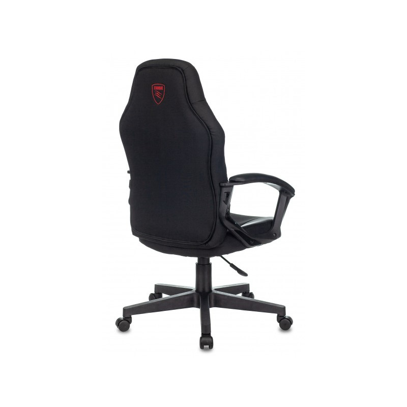 Кресло геймерское Бюрократ Zombie 10 черный вид сзади
