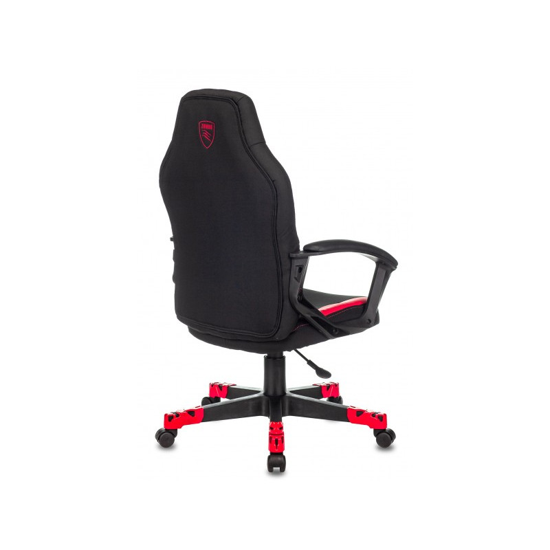 Кресло геймерское Бюрократ Zombie 10 черный/красный вид сзади