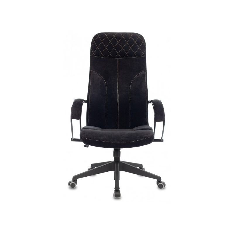 Кресло компьютерное Бюрократ CH-608 черный (ткань) вид спереди