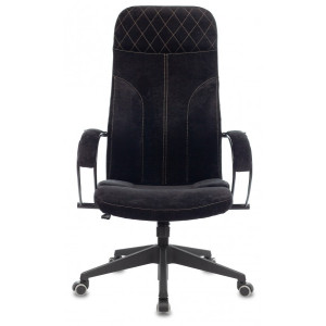Кресло компьютерное Бюрократ CH-608 черный (ткань) вид спереди