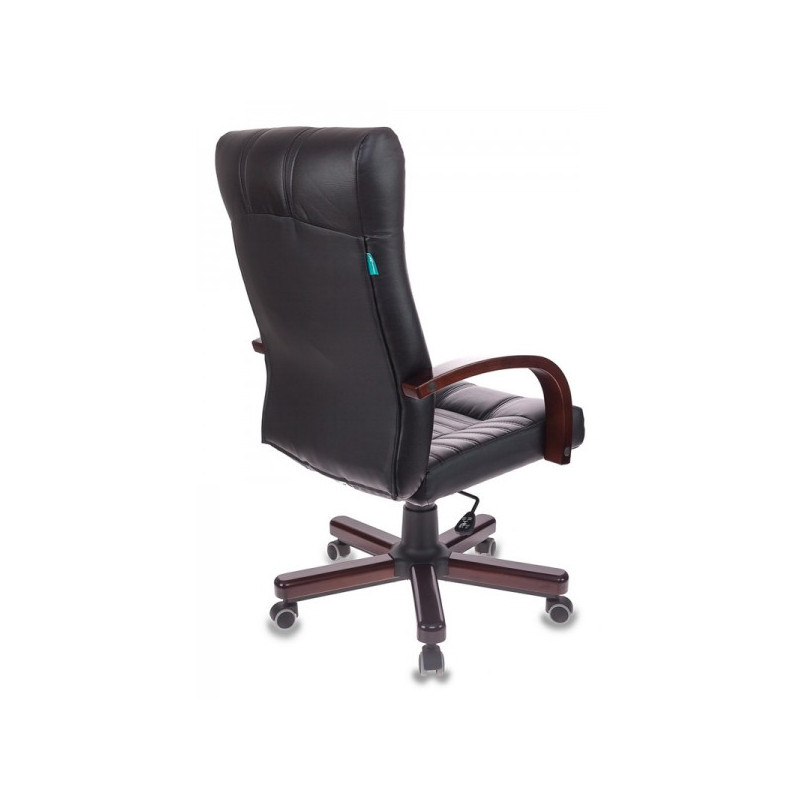 Кресло компьютерное Бюрократ KB-10WALNUT черный вид сзади