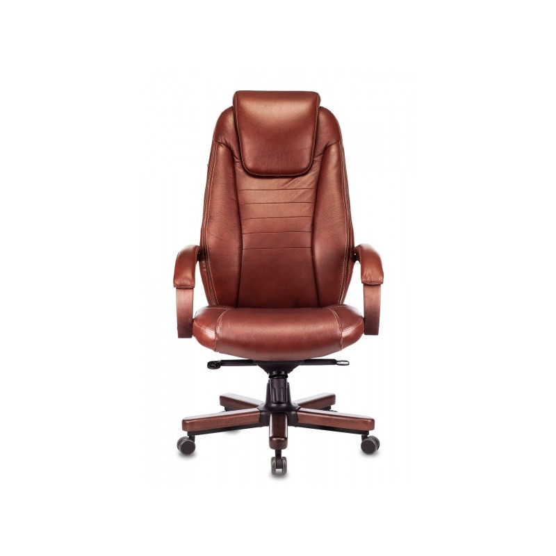 Кресло компьютерное Бюрократ T-9923WALNUT светло-коричневый вид спереди