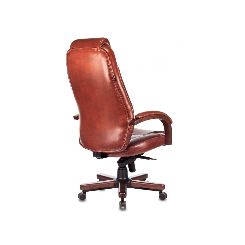 Кресло компьютерное Бюрократ T-9923WALNUT светло-коричневый вид сзади