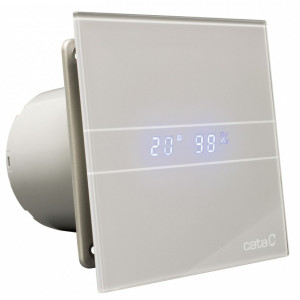 Вытяжной вентилятор CATA E-100 GSTH Glass Silver Timer Hygro