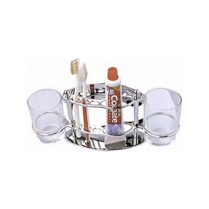 Набор стаканов для зубной щетки и пасты Frap F101 - в интерьере