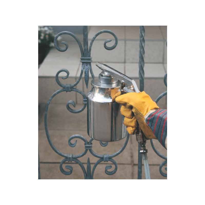 Пневмопистолет пескоструйный Einhell 4133300 в работе