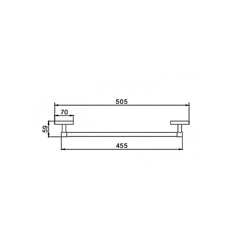 Держатель для полотенца Frap F1901-1 - размер