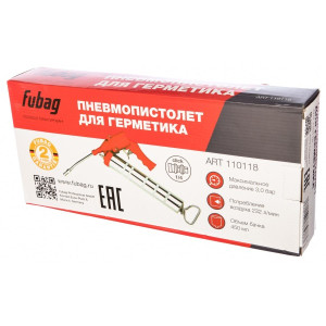Пневмопистолет для герметика Fubag 110118 упаковка