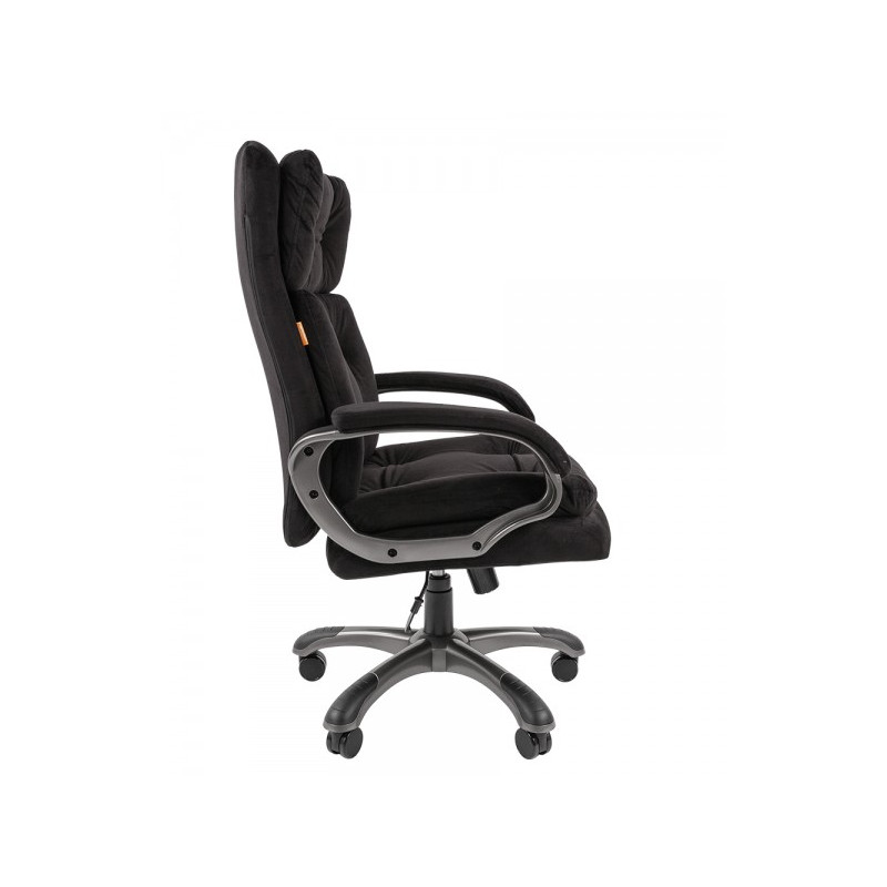 Кресло компьютерное Chairman 442 черный (ткань) вид сбоку