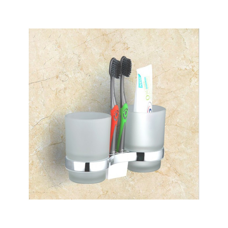 Набор стаканов для зубной щетки и пасты Frap F1908 - вид в интерьере