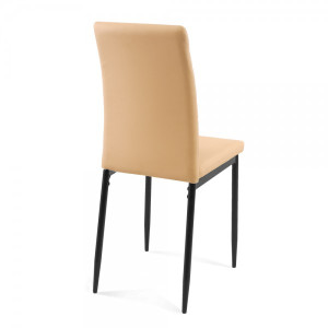 Стул DikLine Текс Pegaso бежевый/черный вид сзади