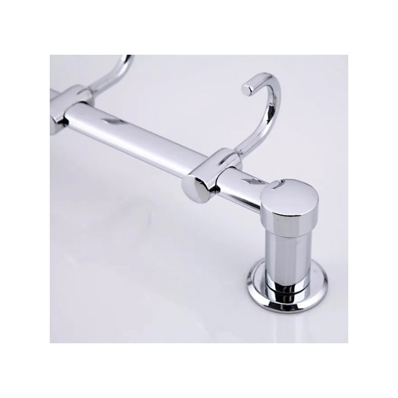 Вешалка для ванной Frap F205-4 - вид крепления и крючок