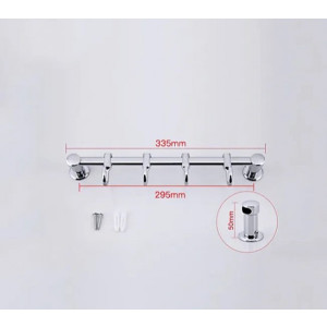 Вешалка для ванной Frap F205-4 - размеры