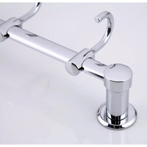 Вешалка для ванной Frap F205-4 - вид крепления и крючок