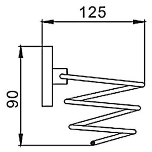 Держатель для фена Frap F1928 - размер