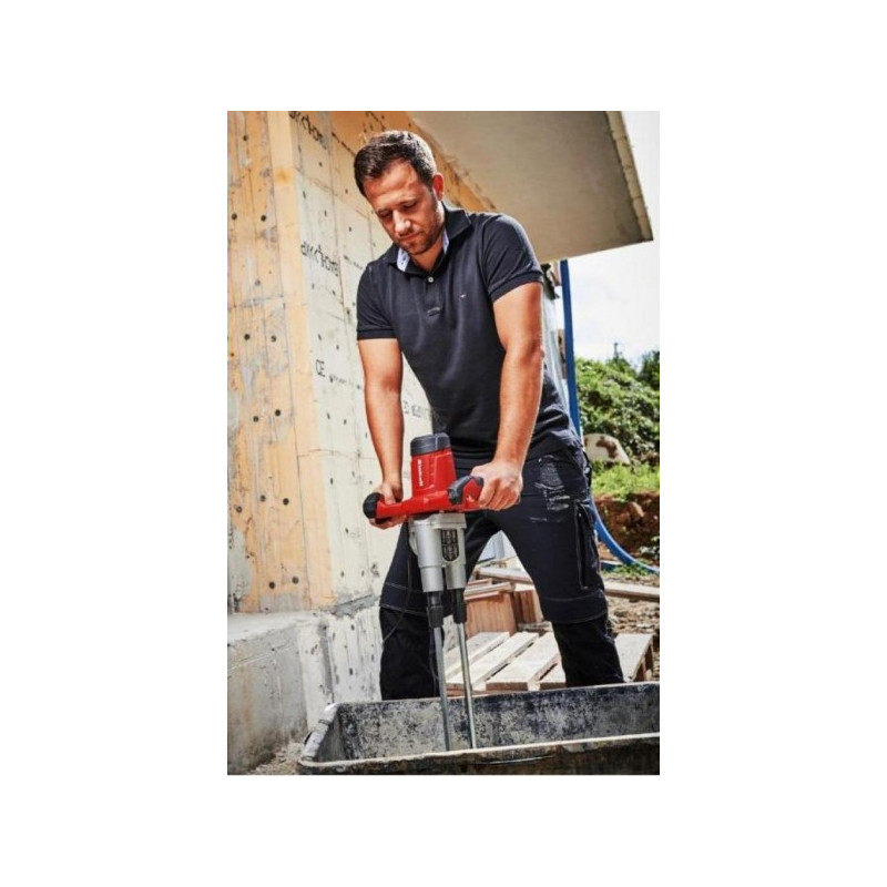 Дрель-миксер Einhell TE-MX 1600-2 CE Twin 4258561 в работе