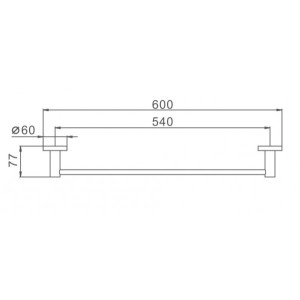 Держатель для полотенца Frap F30201 - размер
