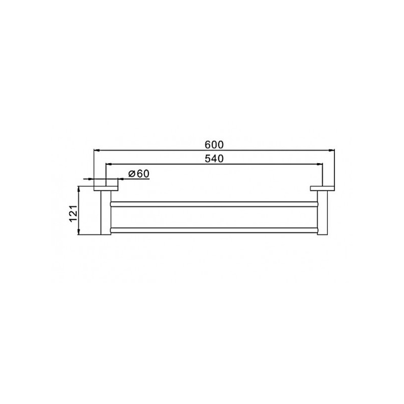 Держатель для полотенца Frap F30209 - размеры