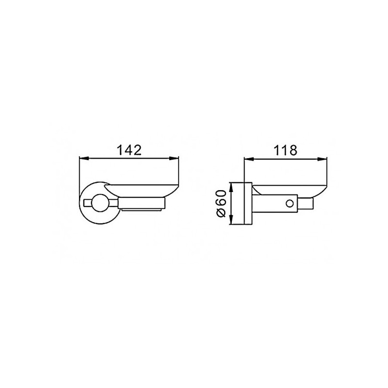 Мыльница Frap F30202 -размеры
