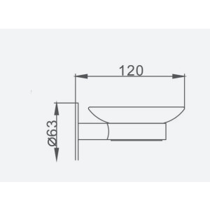Мыльница Frap F3802 - размер