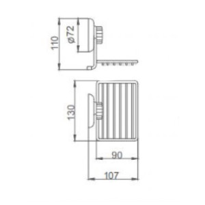 Мыльница Frap F3902-1- размер