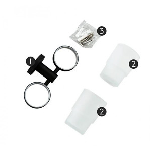 Набор стаканов для зубной щетки и пасты Frap F30208 - комплектация